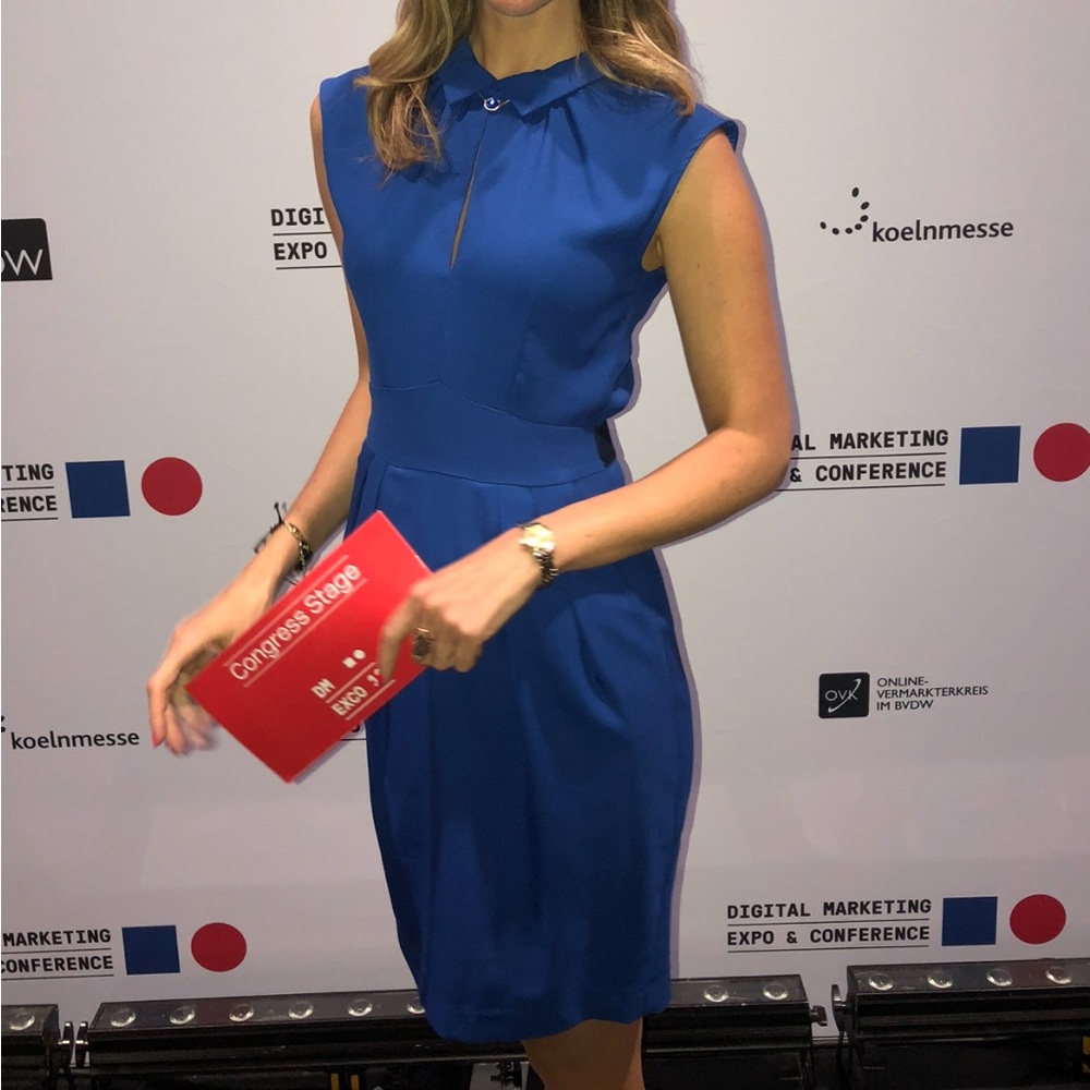 Blue Louche Business Dress